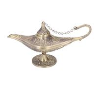 HUSHUI Vintage Arabian Wishing Lamp, Exquisite Metal Decoration Ornament for Living Room, Entryway, Party, Office