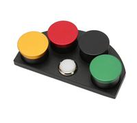 HUSHUI Watch Oiler Dish, Aluminum Alloy Ceramic 4 Dish with Dust Proof Cover, for Watchmakers Repairers Hobbyists