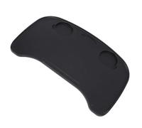 HUSHUI Wheelchair Tray Table, Removable Thick ABS Lap Board with Larger Design for Elderly Home Dining, Portable Eating Aid (Black)