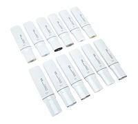 HUSHUI Wide Tip Markers, Refillable Ink Alcohol Paint Marker with Premium Wear Resistant Nib for Paper Plastic Wood Glass Metal, 12pcs (Gray Series)