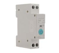 HUSHUI WIFI Smart Switch Breaker Intelligent Protection Remote Control for Smart Home Cycle Timing 1P+N DIN35 Rail White (16A)
