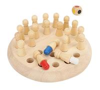 HUSHUI Wooden Chess Toy Educational Puzzle Game for Kids 5 Years and Up Non- Memory Training Board
