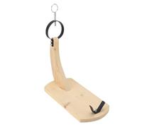 HUSHUI Wooden Ham Holder, Pine Wood Stable Stand with Screws for Carve and Slice Spanish Ham, Ideal for Holiday Dinners, Entertaining Guests (L 28 Inch)