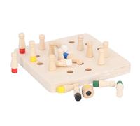 HUSHUI Wooden Memory Chess Board Game for Kids, Educational Color Memory Matching Game, Enhances Cognitive Skills with Basswood Material