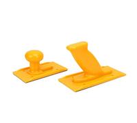 HUSHUI Woodworking Push Handle Set 2 Pcs Durable Non Slip Safety Push Block for Table Saw Router Band Saw Yellow ABS