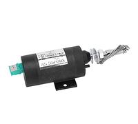 HUSHUI XHQ-PTG Shutdown Solenoid Valve Compact Design Reliable Engine Stop for Various Engines DC12V DC24V (DC12V)