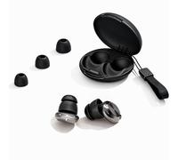 Hushy Adjustable Noise Cancelling Ear Plugs -45dB, Premium Earplugs for Sleeping, Comfortable Ear Plugs for Travel and Study, Reusable and Durable, Ideal for Peaceful Rest (Black)
