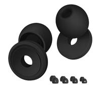 Hushy Noise Cancelling Ear Plugs for Sleep, Snoring, Focus, Work, Travel & Concerts|Powerful 33dB Noise Reduction|4 Pairs of Reusable Silicone Earplugs with Travel Case|Tip Sizes XS to L - 5 Colours