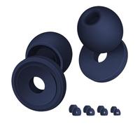 Hushy Noise Cancelling Ear Plugs with 33dB Noise Reduction, 4 Pairs|Reusable Silicone Earplugs for Sleep, Snoring, Focus, Work, Travel & Noise Sensitivity|Custom Fit - Ear Tip Sizes XS to L|5 Colours