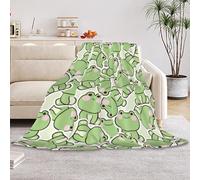 HUSITI Cute Frog Flannel Blanket Throw,Blankets for Couch Sofa Bed Lounging,Home Blanket Decoration, for Adults Wife Self,50"x60"