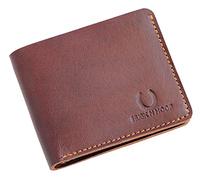 Husk N Hoof RFID Blocking Leather Wallet for Men ( 3 Card Slots, 1 Currency Slot, 1 Coin Pocket ), VT Brown, Casual