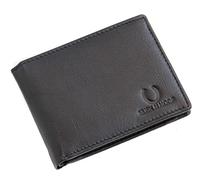 Husk N Hoof RFID Blocking Leather Wallet for Men ( 6 Card Slots, 2 Currency Slot, 3 Hidden Compartment, 1 ID Slot, 1 Coin Pocket ), Napa Black, Casual