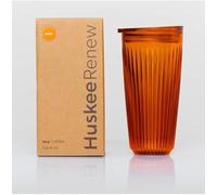 Huskee Renew Range Cup & Lid- Amber and Smoke - (6oz, 8oz, 12oz, 16oz) (Amber, 16oz Cup & Lid)