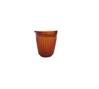 Huskee Renew Range Cup & Lid- Amber and Smoke - (6oz, 8oz, 12oz, 16oz) (Amber, 8oz Cup & Lid)