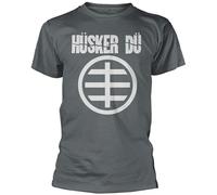 Husker Du Circle Logo 2 T Shirt Dark Grey