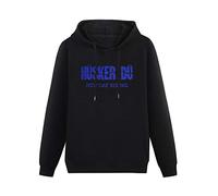 Husker du Hoodies Long Sleeve Pullover Loose Hoody Sweatershirt Black XL