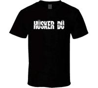 Husker Du Punk Rock Retro Logo Cool Music T Shirt Black