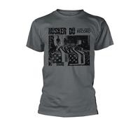 Husker Du T Shirt Land Speed Record Band Logo Official Mens Charcoal XL