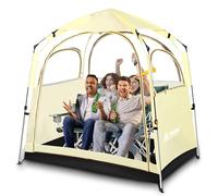 Huskfirm Sports All Weather Clear Rain Tent 1-4 Person With Detachable Top Cover and Sealed Floor for Outdoor Sports Events Camping Fishing