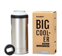 Huski Big Can Cooler | New | Premium 440ml & 500ml Beer & Energy Drink Cooler with Detachable 3-in-1 Opener | Triple Insulated | Keeps Cans up to 10x Colder | Doubles as a Tumbler (Brushed Stainless)