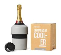 Huski Champagne Cooler | New | Award-Winning Iceless Design with Detachable Bottle Stopper | Keeps Wine Cold up to 6 Hours | Fits Most 750ml Champagne, Prosecco & Sparkling Wine Bottles (Stone Grey)