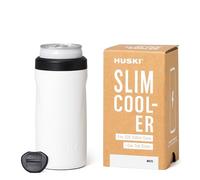 Huski Slim Can Cooler | NEW | Fits 250ml Premix/RTD, Energy & Soft Drink Cans | Triple Insulated | Detachable 2-in-1 Can Tab Slider | Keeps Cans up to 5X Colder | Great Gift (White)