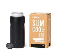 Huski Slim Can Cooler | NEW | Fits 250ml Premix/RTD, Energy & Soft Drink Cans | Triple Insulated | Detachable 2-in-1 Can Tab Slider | Keeps Cans up to 5X Colder | Great Gift (Black)