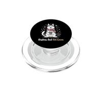 Huskies And Hot Cocoa Siberian Husky Winter Drinker PopSockets PopGrip for MagSafe