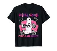 Huskies Funny Joke People Creepy Halloween Boo Owner T-Shirt