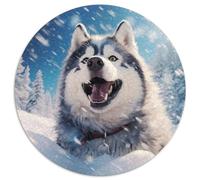 Husky 1000 Piece Jigsaw Puzzle for Women, Men Pet Dogs Colourful Jigsaws Educational Games Creativity & Gift Giving 1000pcs (67.5x67.5cm)