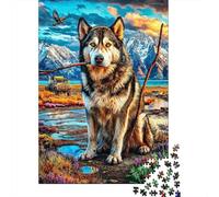 Husky 1000 Piece Jigsaw Puzzle with Whimsical Design - A Charming Challenge for Adults And Kids Age 14 Years Up70x50cm/1000pcs