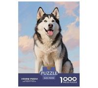 Husky 1000 Puzzles Adults Puzzle Adults Puzzle Puzzle Game Animal Difficult Impossible Challenge High Difficulty 70x50cm/1000pcs