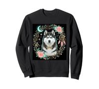 Husky Alaskan Celestial Husky Night Dream Dog Snow Blue Eyes Sweatshirt
