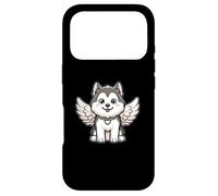 Husky Angel Husky with Wings Dog Wolfhound Design Case for iPhone 17 Pro