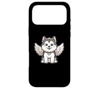 Husky Angel Husky with Wings Dog Wolfhound Design Case for iPhone 17 Pro Max
