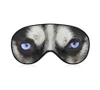 Husky Blue Eyes Sleep Mask Dog Face Blindfold for Sleeping Elastic Blackout Eye Mask Cover for Full Night's Sleep Travel and Nap