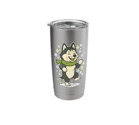 Husky Christmas in Snow Stainless Steel Insulated Tumbler