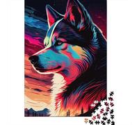 Husky Colorful Puzzles for Adults 1000 Piece Puzzle for Teenager Age 12 Years Up Christmas Eve Gifts 1000pcs (75x50cm)