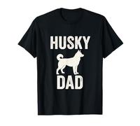 Husky DAD - Vintage Siberian Huskies Retro T-Shirt