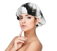 Husky Dog Blue Eyes,Adjustable Silk Hair Wrap Adult's Satin Sleeping Cap Hair Women's Elastic Sleep Bonnet