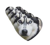 Husky Dog Car Air Freshener Cards for Women Men 4 Pack Cute Car Accessories Long Lasting Scent Car Diffuser Hanging Auto Aromatherapy Tablets Car Fresheners Gifts