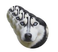Husky Dog Car Air Freshener Cards for Women Men 4 Pack Cute Car Accessories Long Lasting Scent Car Diffuser Hanging Auto Aromatherapy Tablets Car Fresheners Gifts