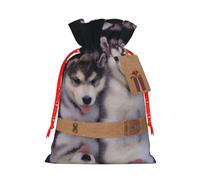 Husky Dog Christmas Bags Friend Party Presents Happy Halloween Birthdays Gift Weddings Snacks Hamper