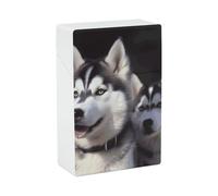 Husky Dog Cigarette Case Portable Novelty Cigarette Packing Box Crush Proof Waterproof Cigarette Box Novelty Gifts for Friend
