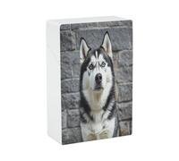 Husky Dog Cigarette Case Stylish Lightweight Pocket Holder Case for Smoke Waterproof Cigarette Dispenser Cigarettes Accessories for Outdoor Camping Hiking