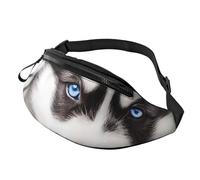 (Husky Dog) Fanny Pack Waist Bag Adjustable Shoulder Strap Bum Bag for Men Women Travel Hiking Running
