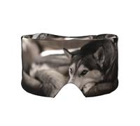 Husky Dog, Full Eye Covers Light Blocking Eye Mask Sleep Eye and Ear Muffs