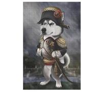 Husky Dog Jigsaw Puzzles for Adults 1000 Piece Wooden Puzzle for Kids Challenging Game 78×53cm