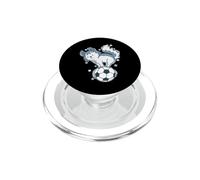 Husky Dog loves Soccer PopSockets PopGrip for MagSafe