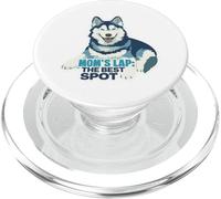 Husky Dog Mom Lap The Best Spot Canine Lover PopSockets PopGrip for MagSafe